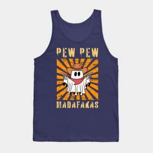 Pew Pew Madafakas Ghost Halloween Tank Top